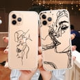 thumbnail image 2 of Funda de teléfono divertida de silicona suave para iPhone 14 13 11 Pro Max 12 SE2020 7 8 Plus XR XS Max Funda trasera transparente de lujo Funda Coque Tan Jianjun unisex, 2 of 2