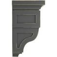 thumbnail image 2 of Ekena Millwork 5"W x 5 3/4"D x 10"H Medium Reyes Wood Vintage Decor Corbel, Black, 2 of 6