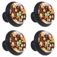 thumbnail image 2 of 4 Pcs Acorns Knobs for Kitchen Cabinet Cupboard Dresser Bookcase Drawer Pulls Handles Round Home Decor, 2 of 8
