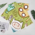 thumbnail image 4 of Adventure Time Casual Short Sleeve Shirt Lapel Collar Shirt Summer Beach Shirt 2XL, 4 of 8