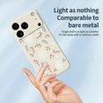 thumbnail image 3 of For iPhone 17 Pro Max Case Leaves and Canes Pattern Printing Straight Edge TPU Phone Back Cover - Be, 3 of 5