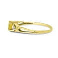 thumbnail image 4 of 14k Yellow Gold Oval Citrine And Diamond Ring, 4 of 6