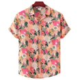thumbnail image 3 of Camisas casuales con gráficos florales para hombres, ropa con estampado 3D, camisa hawaiana de playa, blusas Y2K de manga corta, ropa vintage, blusa con solapa, 3 of 5