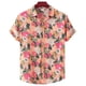 thumbnail image 5 of Camisas estampadas florales de moda para hombres, ropa con estampado 3D, camisas hawaianas de playa, blusas Y2K de manga corta, ropa vintage, blusa con solapa, 5 of 5