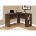 thumbnail image 4 of Computer Desk, Home Office, Corner, Storage Shelves, 48"l, L Shape, Work, Laptop, Brown Laminate, Contemporary, Modern, 4 of 4