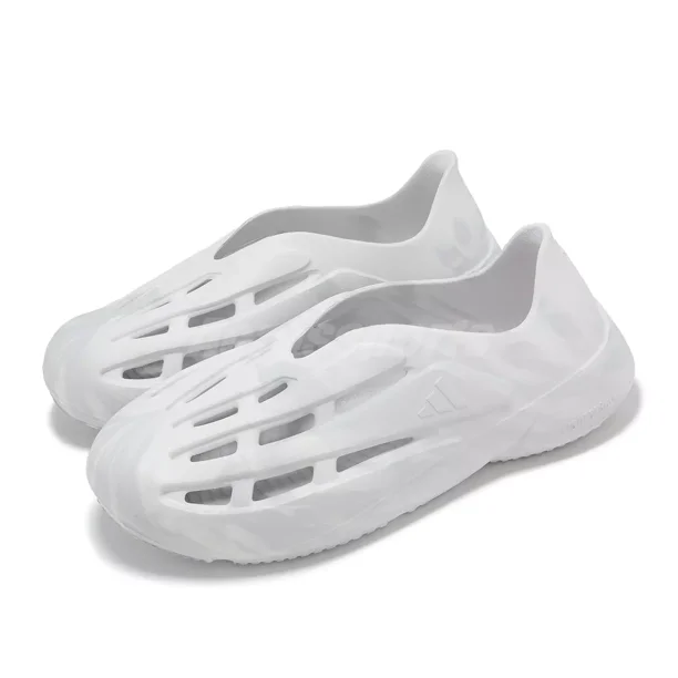 Ad-id-as Lightblaze Moc White Grey Men Lifestyle Casual Easy On / Off Shoes JH7038