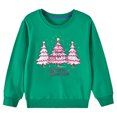 thumbnail image 4 of ZACPNCV Toddler Girl Boy Sweatshirt Long Sleeve Winter Christmas Letter Print Sweatshirt Winter Clothes Green, 4 of 5