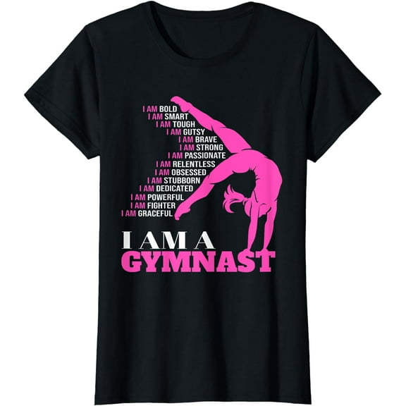 I Am A Gymnast Funny Handstand Gymnastics Gift Women Girls T-Shirt