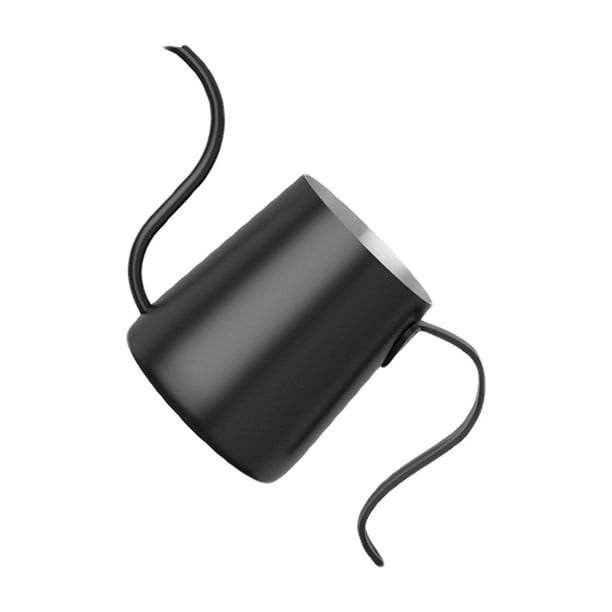 Hervidor de café de acero inoxidable 304, tetera con goteo de café, tetera estrecha, tetera para verter café, regalos para café Negro Baoblaze tarro de café