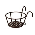 thumbnail image 2 of Feledorashia Metal Pot Hanger, Hanging Plant Holder Over The Rail Fence Planters, Hanging Basket Flower Pot Holder for Garden Rail Balcony Outdoor Plants, 2 of 8