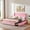 Pink, variant on VECELO Full Size Bed Frame with 4 Storage Drawers and Headboard, Upholstered Platform Storage Bed, Wooden Slats Support, No Box Spring Needed, Dark Blue