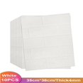 thumbnail image 1 of Juego de pegatinas de pared de ladrillo 3D, papel tapiz DIY para sala de estar, dormitorio, decoración de pared de TV, autoadhesivo de pared impermeable, 10 unids/set, 1 of 4