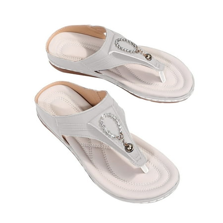 

Womens Orthopedic Sandals Flip Flops Slippers Thong Sandals Summer Beach with Arch Support