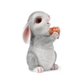 thumbnail image 2 of Kuroiy Solar Powered Bunny Garden Statue Resin Figurine with LED Light, Outdoor Patio Decor, Weather Resistant Durable Gray Rabbit, Lifelike Textured Finis, 2 of 9
