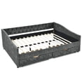 thumbnail image 4 of Button Tufted Elegance & Cozy Foam Padding - Queen Daybed with Storage Drawers, 4 of 4