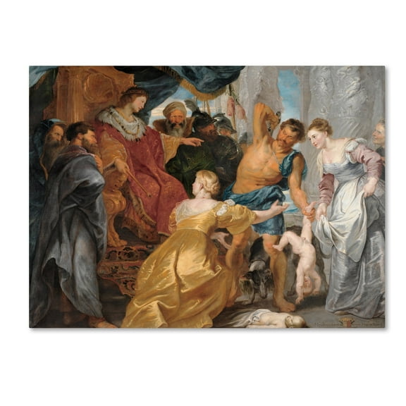 Peter Paul Rubens 'The Judgement Of Solomon' Canvas Art