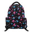 thumbnail image 2 of Pzuqiu Football Bow School Backpack for Girls Large Capacity Black School Bags 17 Inch Back to School Breathable Shoulder Bookbags for Students Teenager Laptop Daypack Age 6-18, 2 of 7