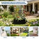 thumbnail image 5 of QinaQin Jardinera elevada negra de metal con enrejado y pantalla de privacidad, maceta para exterior ideal para plantas trepadoras, patio, balcón o jardín, 5 of 8