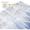 thumbnail image 3 of Blue Forest Shower Curtain Christmas Winter Misty Mountain Nature Shower Curtain Waterproof Bathroom Decor Polyester Fabric Curtain Sets with 12 Hooks, 72x72 Inch, 3 of 6