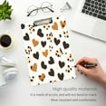 thumbnail image 5 of 12.5x9 Inch Acrylic Clipboard with Metal Clip – Single-Sided Print & Retractable Hook，Cute Leopard Print, 5 of 8