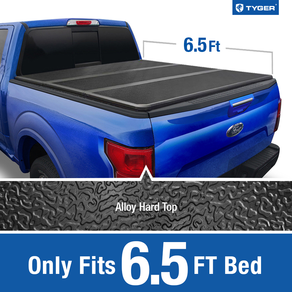 Tyger Auto T5 Alloy Hardtop Truck Bed Tonneau Cover For 1997 2003 Ford F 150 2004 Ford F 150 Heritage Styleside 6 5 Bed Tg Bc5f1023 Hard Folding Solid Tri Fold Pickup Truck Tonneau Cover