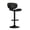 Ink Black, variant on VASAGLE Bar Stools Set of 2, Height Adjustable Kitchen Barstools, Swivel Bar Chairs with Back and Footrest, Quilt PU Leather Surface, Dining Room, Counter, Steel, Ink Black