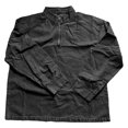 thumbnail image 2 of Hombres Zip Up Sudadera con Capucha de Pie Cuello Lavado Denim Afligido Medio Cremallera Manga Larga Casual Superior Poliéster Mezcla Chaqueta, 2 of 6