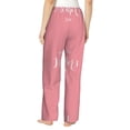 thumbnail image 3 of Naloa Happy Mother's Day Print Women’s Ultra-Soft Comfy Pajama Lounge Pants with Pockets & Drawstring, 3 of 8