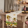 thumbnail image 2 of Table Runners 72 Inches Long Dress Scarves, Spring Farmhouse Kitchen/Dining Table Runner, Coffee Tablerunners, Bicycles Botanical Sunflowers Leaves Butterfly 14x72 Inch, 2 of 9