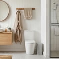 thumbnail image 4 of Flip Top Dustproof Storage Box, Clear Center Transparent Container, 17.3x5.9x13 Inch Toilet Paper Organizer, for Bulk Jumbo Roll Tissue Storage Bathroom Laundry Room Beige, 4 of 6