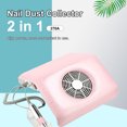 thumbnail image 2 of Colector de polvo de uñas 2 en 1 Polvo de máquina de taladro de uñas TFixol  Enchufe blanco y estadounidense, 2 of 7