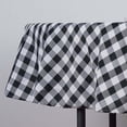 thumbnail image 2 of Efavormart Perfect Picnic Inspired Black/White Checkered 90" Round Polyester Tablecloths For Party Event Decor, 2 of 11