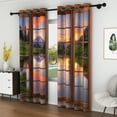 thumbnail image 4 of Lfeey Printed Curtains, Room Darkening Grommet Blackout Curtains, Mountain, 42"x84", 2 Panels, 4 of 6