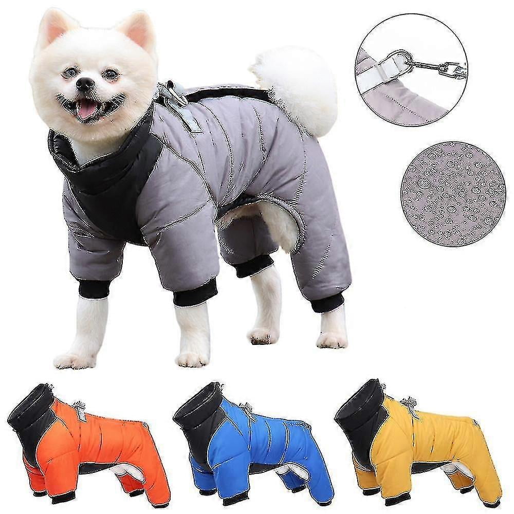 FEimaX Manteau Pour Chien D'hiver Chaud Gilet Polaire Avec Anneau En D, Veste Chaude De Chiot Vêtements Pour Animal De Compagnie Pour Petits Moyens