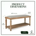 thumbnail image 2 of Finch Graydon Upholstered Bench Natural, 2 of 8