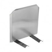 Stainless Radiant Fireback - 24" H x 24" W