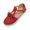 Red, variant on Summer Tassel Baotou Hollow T-shaped Platform Shoes Suede Buckle Sandals Beige 37