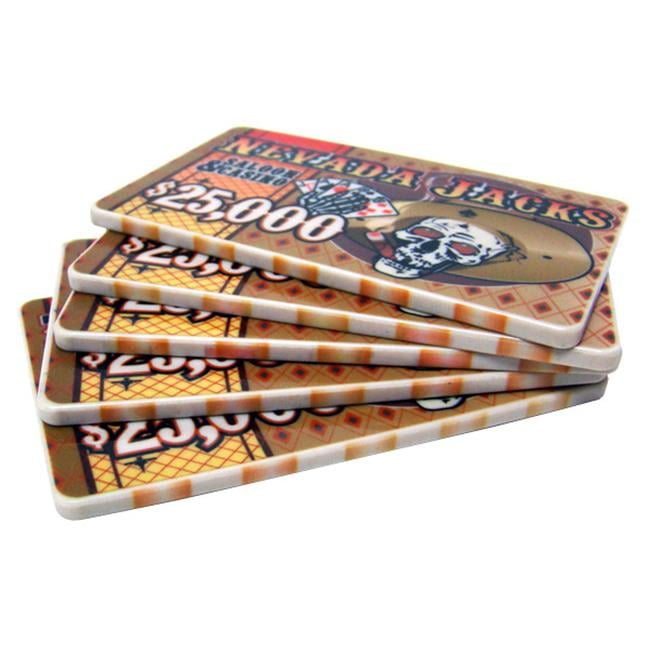 Brybelly Holdings Pcb 2508f 5 25 000 Dollars Nevada Jack 40 Gram Ceramic Poker Plaques Walmart Com