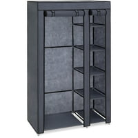 Portable Closets Product Image Best Choice Products 6 Shelf Portable Fabric Closet Wardrobe Storage Organizer W Cover And