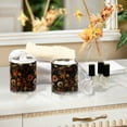 thumbnail image 4 of Yayeee 4 Pack Qtip Holder Bathroom Cotton Swab Canister with Lid Clear Dispenser Set, Dark Floral Pattern, 4 of 6