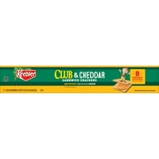 Keebler Club and Cheddar Sandwich Crackers, Single Serve Snack Crackers, 21.6 oz, 12 Count