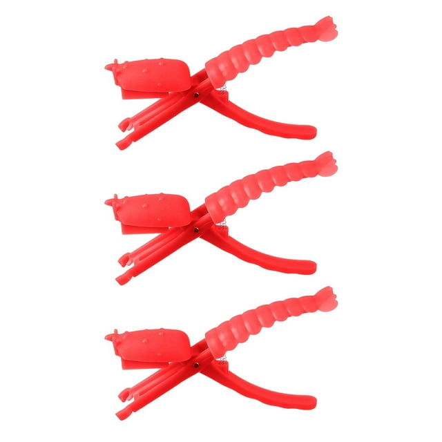 3-Piece Crayfish Shelling Tool Set - Effortless Seafood Peeler for Home and Restaurants - Durable Plastic Claws with Nail Protection - Compact and Dishwasher Safe