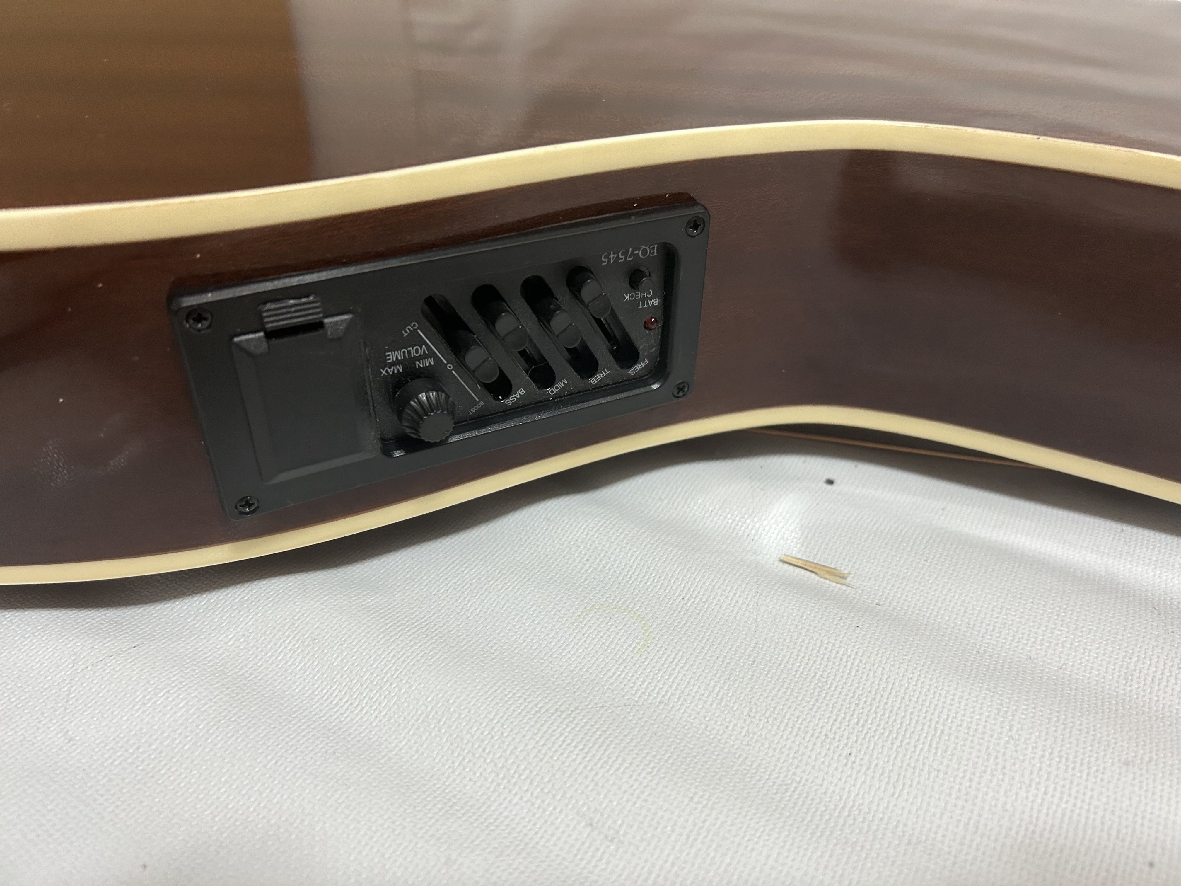 Ktone 6/8-String Right-Handed 41 in Acoustic-Electric Double Neck Harp Guitar