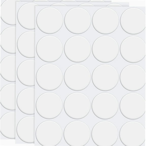 Double-Sided Adhesive Dots Transparent Double-Sided Tape Stickers Round Acrylic No Traces Strong Adhesive Sticker Waterproof Dot Sticker for Craft DIY Art Office Supply(60 Pieces,1.2 Inch/ 30 mm)