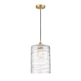 thumbnail image 2 of Innovations Lighting  Cobbleskill - 1 Light 9" Cord Hung Mini Pendant Deco Swirl/Satin Gold, 2 of 5