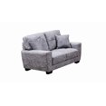 thumbnail image 2 of Topline Home Furnishings Luxurious Grey 3pc Sofa Combination, 2 of 5