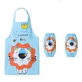 thumbnail image 2 of Neinkie 3Pcs/Set Kids Aprons for Cooking and Baking - 4 Piece Set, Kids Cartoon Aprons For Painting with Protective Sleeves for Kids and Kid Apron with Pockets, Aprons for Kids Age 2-12, 2 of 2