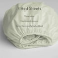 thumbnail image 6 of Lavish Touch Cotton TriBlend 1250 TC Fitted Sheet King - Ivory, 6 of 7
