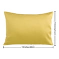 thumbnail image 2 of Egyptian cotton Toddler Pillowcase,Breathable and Cozy Travel Pillow Cover with Envelope Closure, 13" x 18", Yellow, 2 Pack, 2 of 5