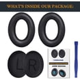 thumbnail image 2 of Almohadillas SoloWIT Negro Alta Densidad para Bose QuietComfort 35 y 35II Auriculares, 2 of 7